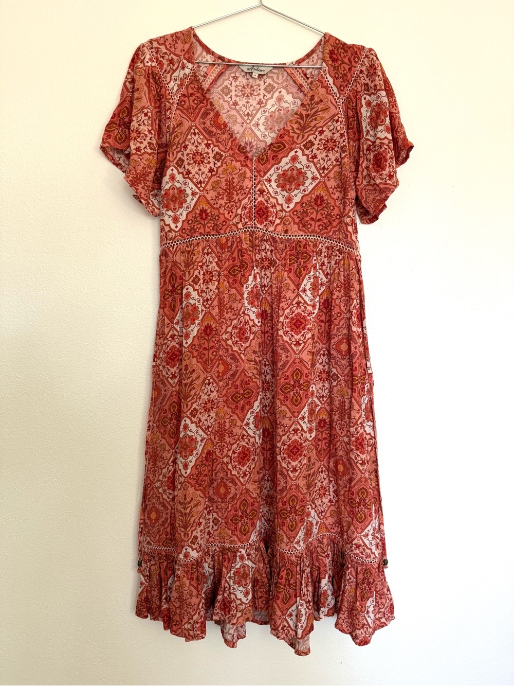 Arnhem Zephyr Sundress in Rhubarb Size Small